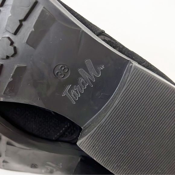 Tara M  Keegan  Ankle Boots Suede Black Size 38 - Picture 4 of 12